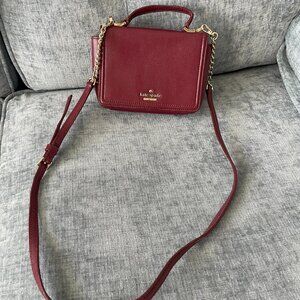 Burgundy Kate Spade purse